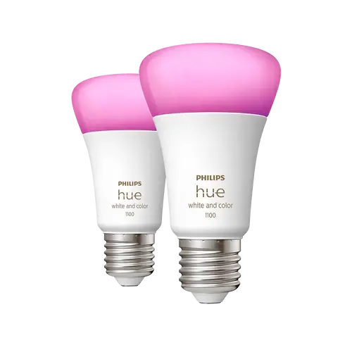 Philips Hue White & Col. Amb. E27 Doppelpack 75W Weiß