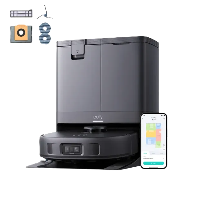 Eufy Robot Vacuum X10 Pro Omni Schwarz