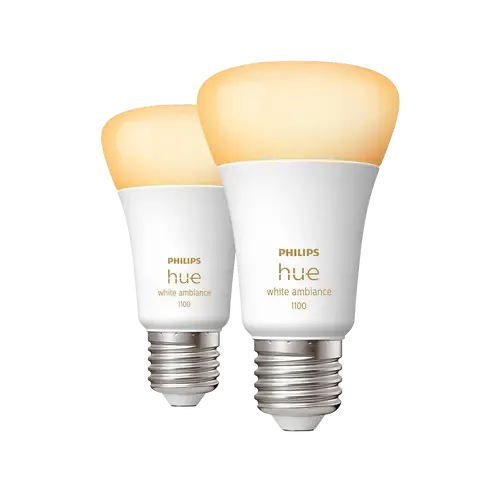Philips Hue White Ambiance E27 Doppelpack 75W Weiß