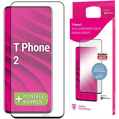 Displex Full Screen Glas Telekom T Phone 2 Transparent