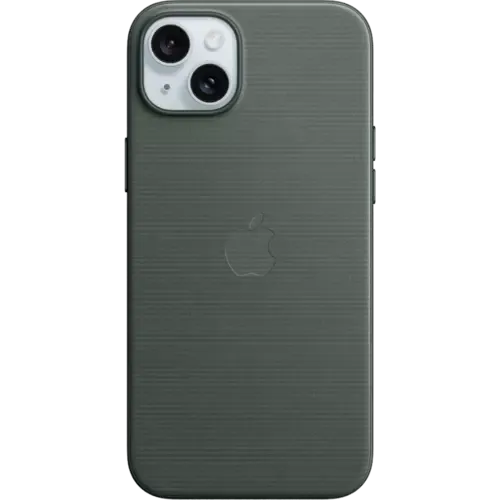 Apple iPhone 15 Plus Feingewebe Case Immergrün