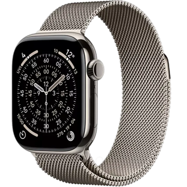 Apple Watch Series 11 5G Titan Milanaise Armband Natur/Natur/42 mm