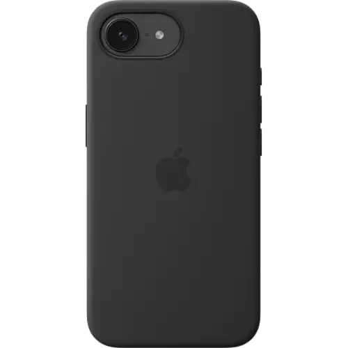 Apple Silikon Case iPhone 16e Schwarz