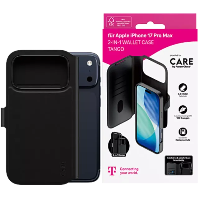 PanzerGlass Tango 2in1 Case iPhone 17 Pro Max Schwarz