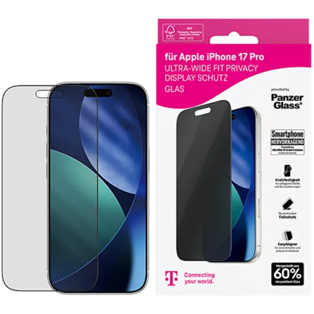 PanzerGlass Privacy Glass Apple iPhone 17 Pro Transparent