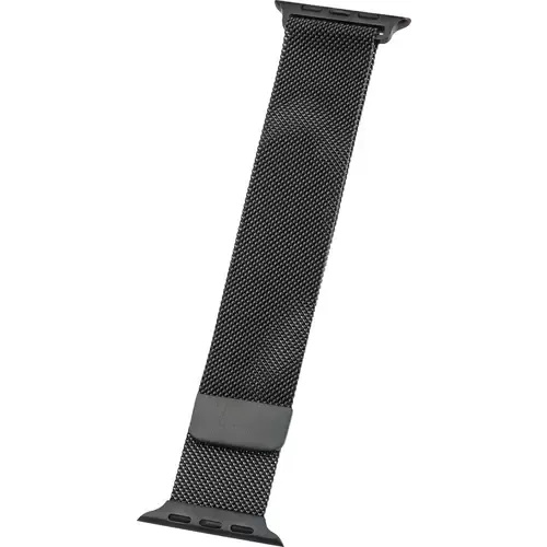 Peter Jäckel WATCH BAND Apple Watch Ultra 49mm/ Watch 45/44mm (Series 4 - 9)/ 42mm (Series 1 - 3) Milanaise Schwarz