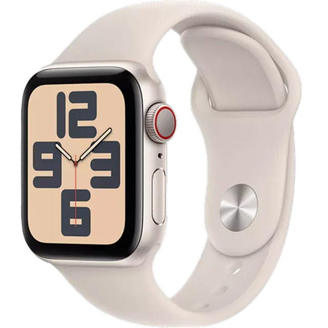 Apple Watch SE (2023) Aluminium Sportarmband Polarstern/Polarstern S/M