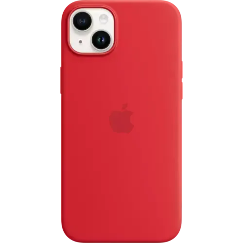 Apple iPhone 14 Plus Silikon Case mit MagSafe Rot