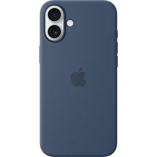 Apple Silikon Case iPhone 16 Plus Denim