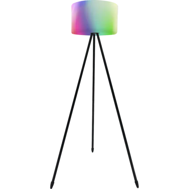 tint Outdoor-Stehleuchte Khaya, white+color, Schwarz