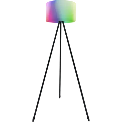 tint Outdoor-Stehleuchte Khaya, white+color, Schwarz