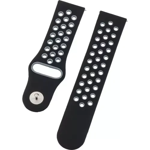 Peter Jäckel Armband 22mm Dual Silicon Grau