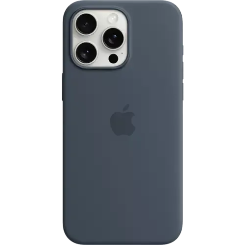 Apple iPhone 15 Pro Max Silikon Case Winterblau