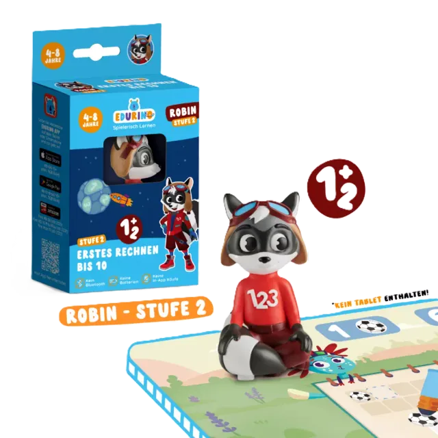 Edurino Figur Robin 2 - Erstes Rechnen bis 10 Bunt