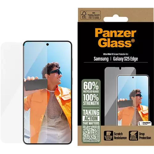 PanzerGlass Displayschutz Samsung Galaxy S25 Edge Transparent