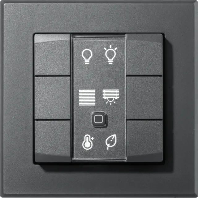Homematic IP Wandtaster - 6-fach Anthrazit