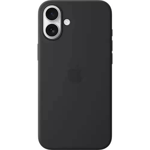 Apple Silikon Case iPhone 16 Plus Schwarz