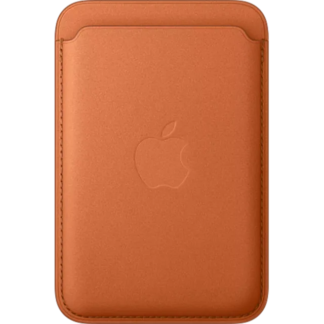 Apple iPhone Feingewebe MagSafe Wallet Fuchsrot