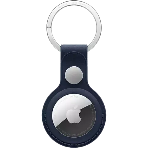 Apple Airtag Schlüsselanhänger Feingewebe Blau