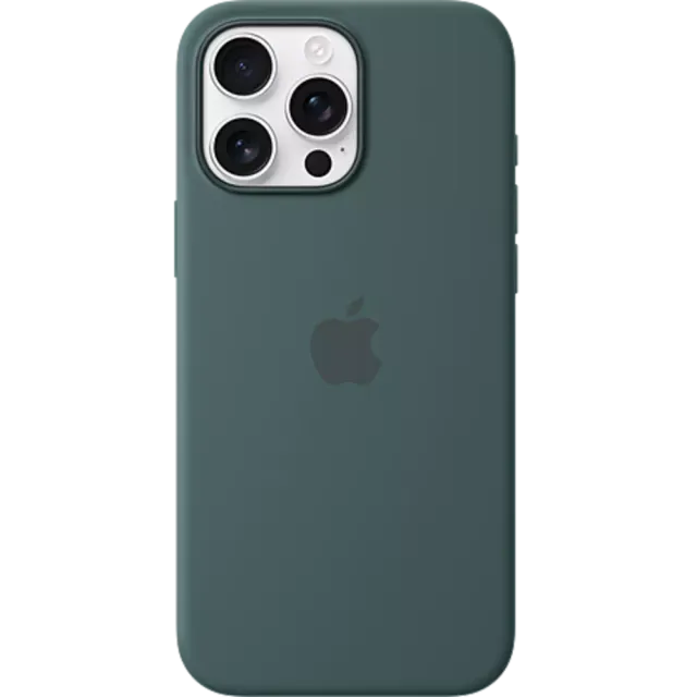 Apple Silikon Case iPhone 16 Pro Max Seegrün