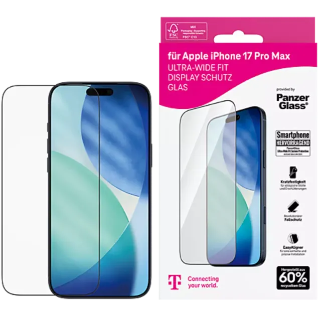 PanzerGlass Displayschutz Apple iPhone 17 Pro Max Transparent