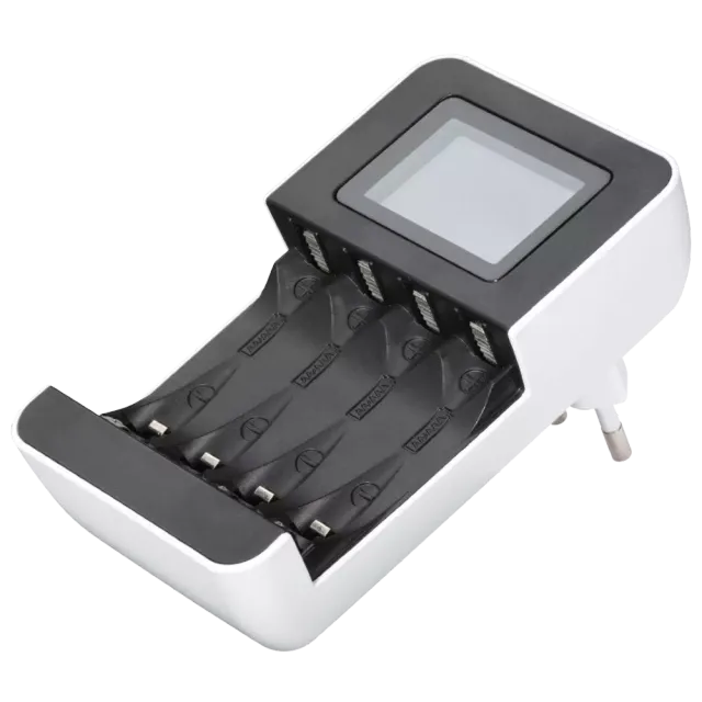 Hama Akku-Ladegerät für 1 bis 4 NiMh AA oder AAA Akkus Schwarz