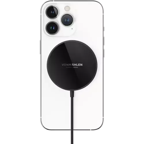 Vonmählen Aura Mini Magnetic Wireless Charging Pad Schwarz