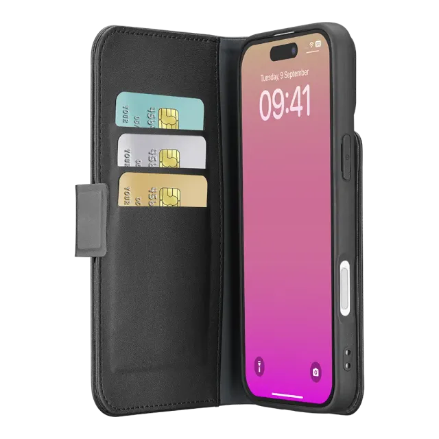 Cellularline Book Agenda 2 Case für Apple iPhone 17 Black