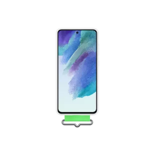 Samsung Galaxy S21 FE Silicone Cover Strap Weiß