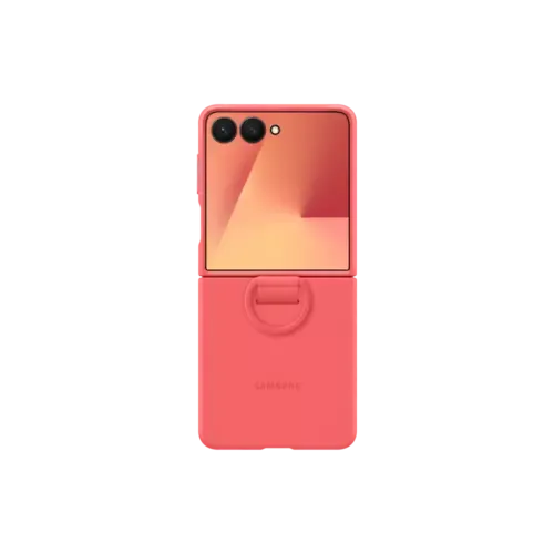 Samsung Galaxy Z Flip 7 Silicone Ring Case Red