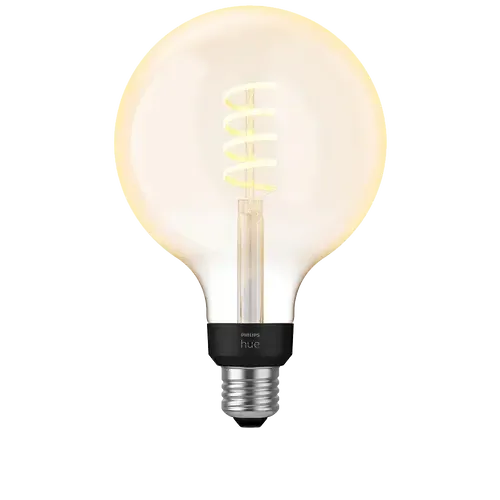 Philips Hue White Ambiance E27 Einzelpack Giant Globe G125 Filament Weiß