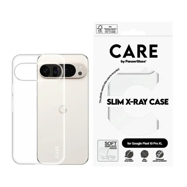 PanzerGlass CARE Fashionable Case X-Ray Soft Basic Google Pixel 10 Pro XL Transparent