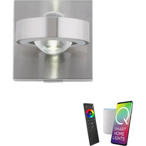 Paul Neuhaus Q-MIA LED Wandleuchte Stahl