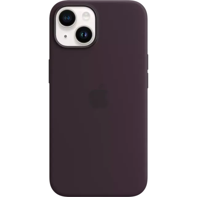 Apple iPhone 14 Silikon Case mit MagSafe Holunder