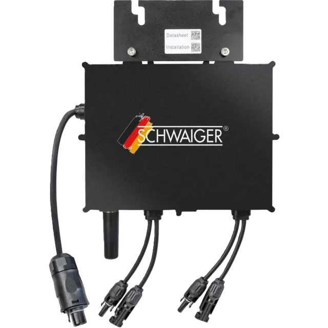 Schwaiger NEP Wechselrichter BDM800 ohne Anschlusskabel Schwarz