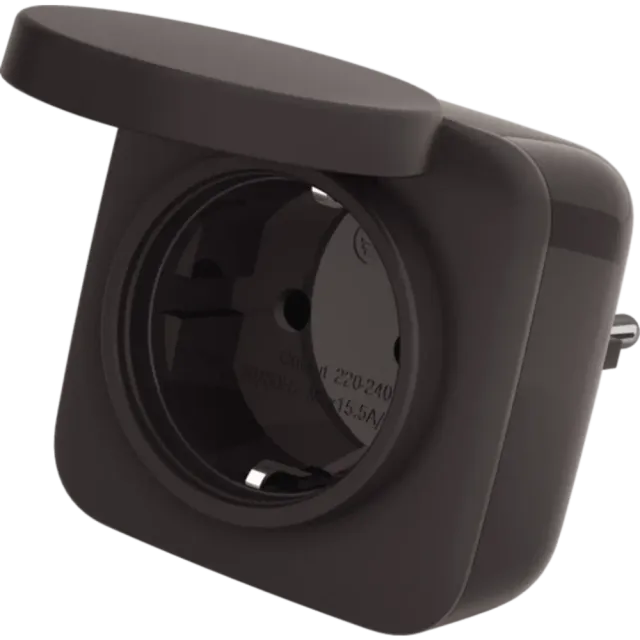 SmartHome Zwischenstecker außen Schwarz