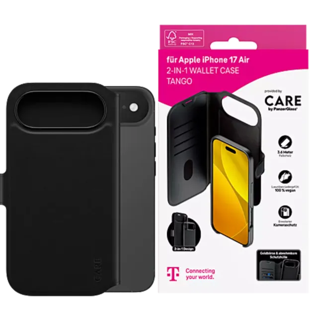PanzerGlass Tango 2in1 Case iPhone Air Schwarz