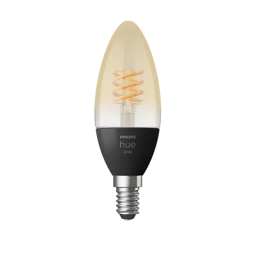 Philips Hue White E14 Kerze Einzelpack Filament Weiß
