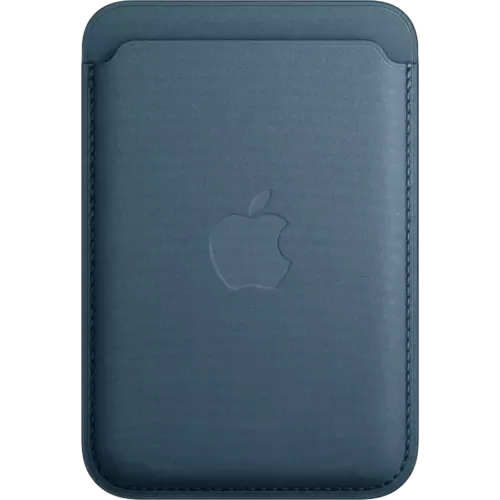 Apple iPhone Feingewebe Wallet Pazifikblau