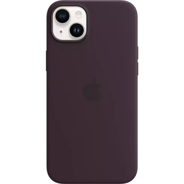Apple iPhone 14 Plus Silikon Case mit MagSafe Holunder