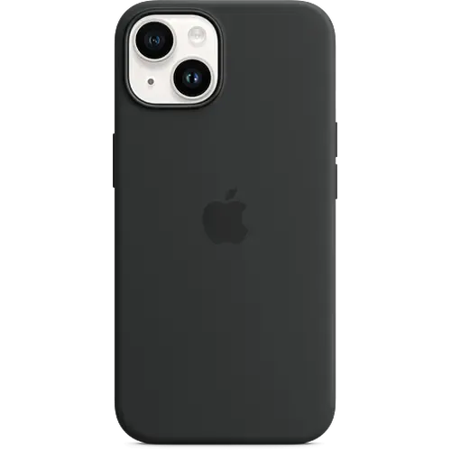 Apple Silikon Case iPhone 14 Plus Mitternacht