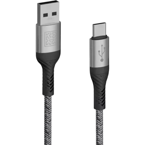 Syllucid USB-A auf USB-C long-life Kabel (1,2m) Grau