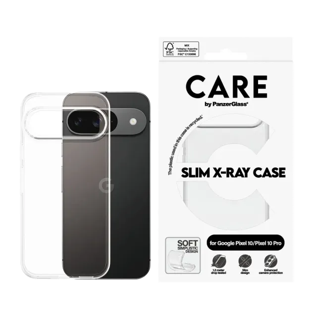 PanzerGlass CARE Fashionable Case X-Ray Soft Basic Google Pixel 10 | 10 Pro Transparent