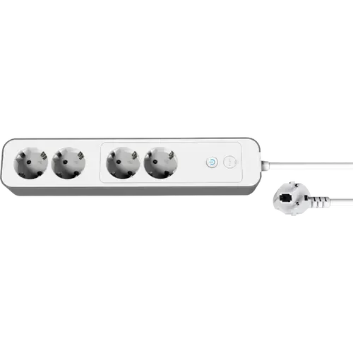 tint Smart Power Strip 4-fach-Steckdosenleiste, WeißGrau