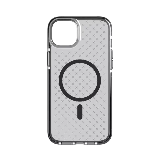 Tech21 Evo Check Case Kompatibel mit MagSafe für iPhone 14 Plus Schwarz