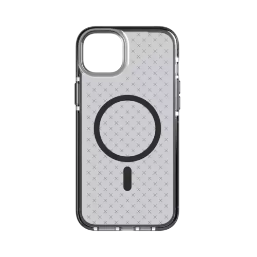 Tech21 Evo Check Case Kompatibel mit MagSafe für iPhone 14 Plus Schwarz