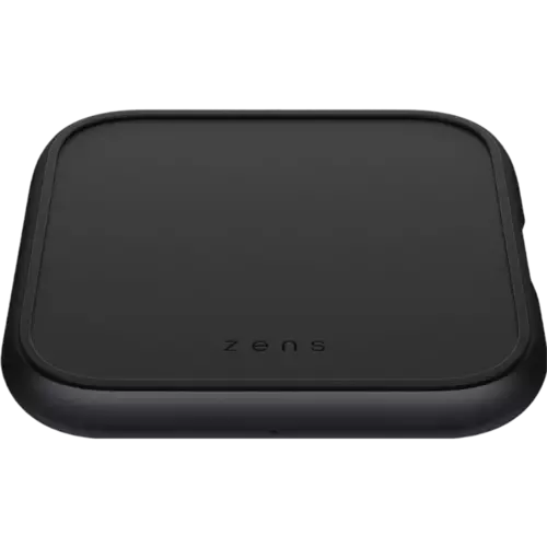 Zens Aluminium Single Fast Wireless Charger incl. 18W USB PD Schwarz