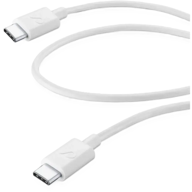 Cellularline Power Data Cable 0,6 m USB Typ-C/ Typ-C Weiß