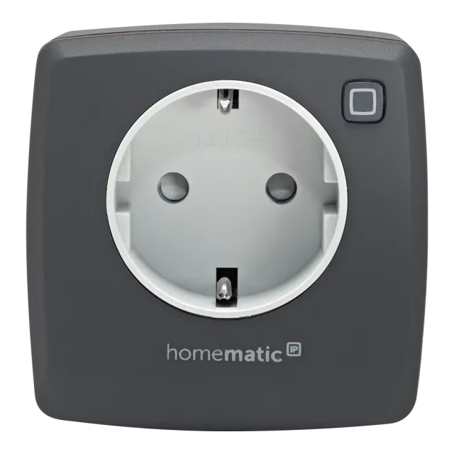 Homematic IP Schalt-Mess-Steckdose Anthrazit