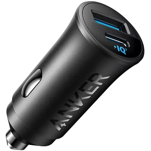 Anker 30W Kfz-Lader Dual USB-A/USB-C Schwarz